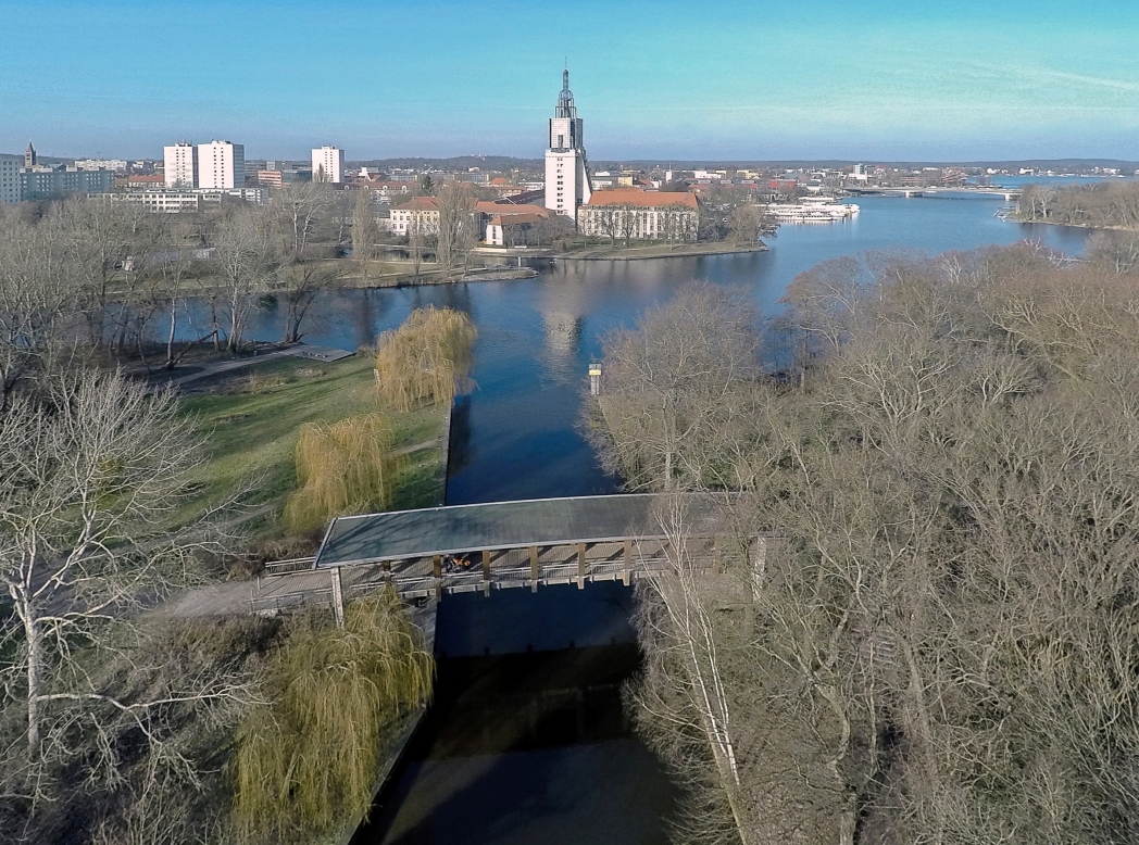 Potsdam,- die Nuthemündung in die Havel ...