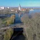 Potsdam,- die Nuthemündung in die Havel ...