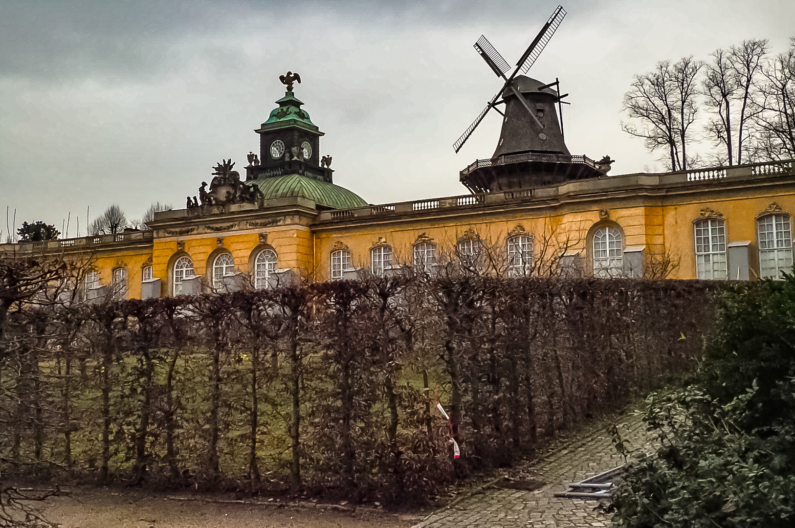 Potsdam Mühle Hecke