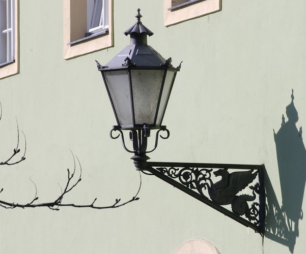 Potsdam Neuer Garten - Lampe am Grünen Haus