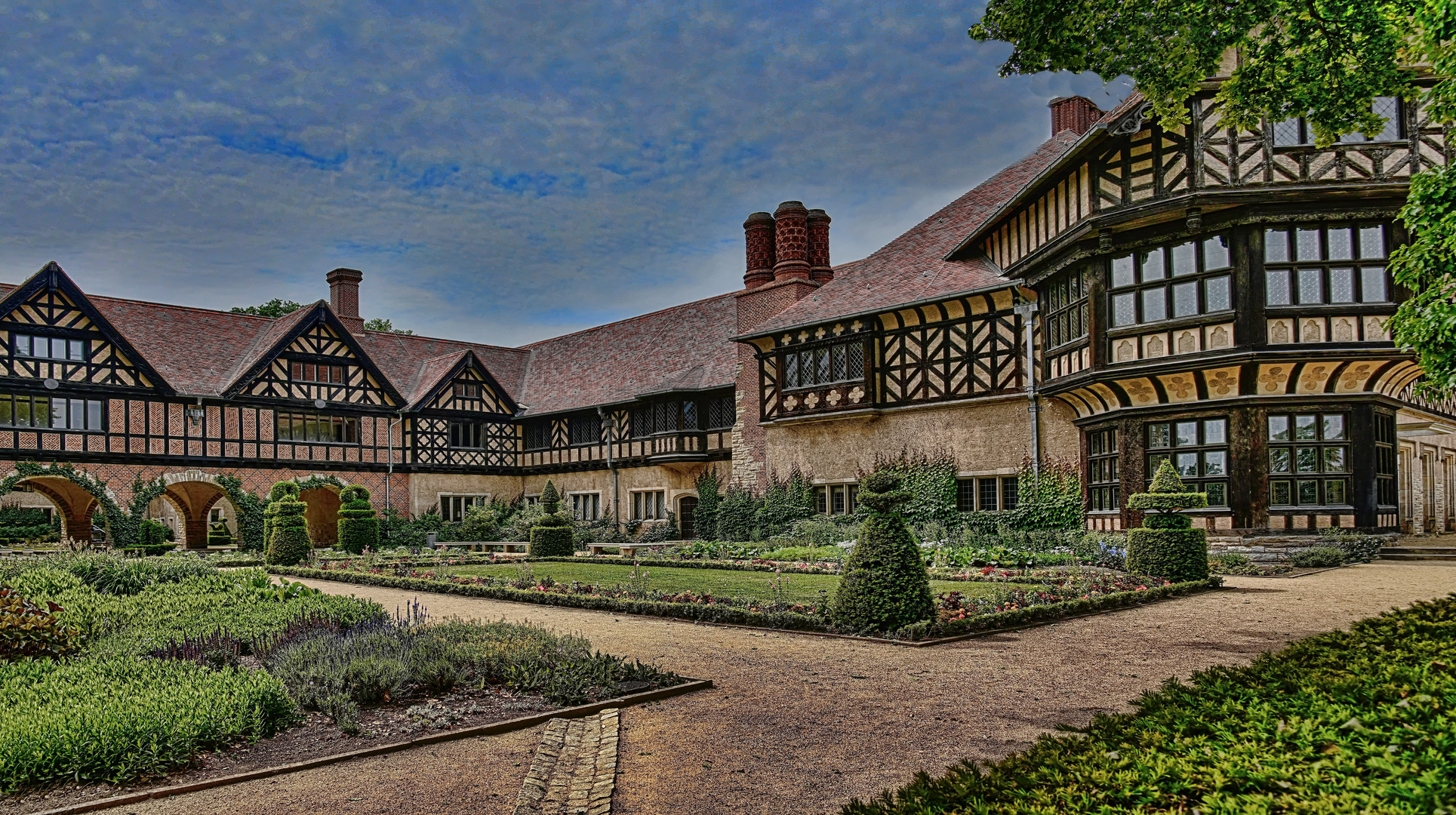 Potsdam, Neuer Garten: Schloss Cecilienhof, Prinzengarten -