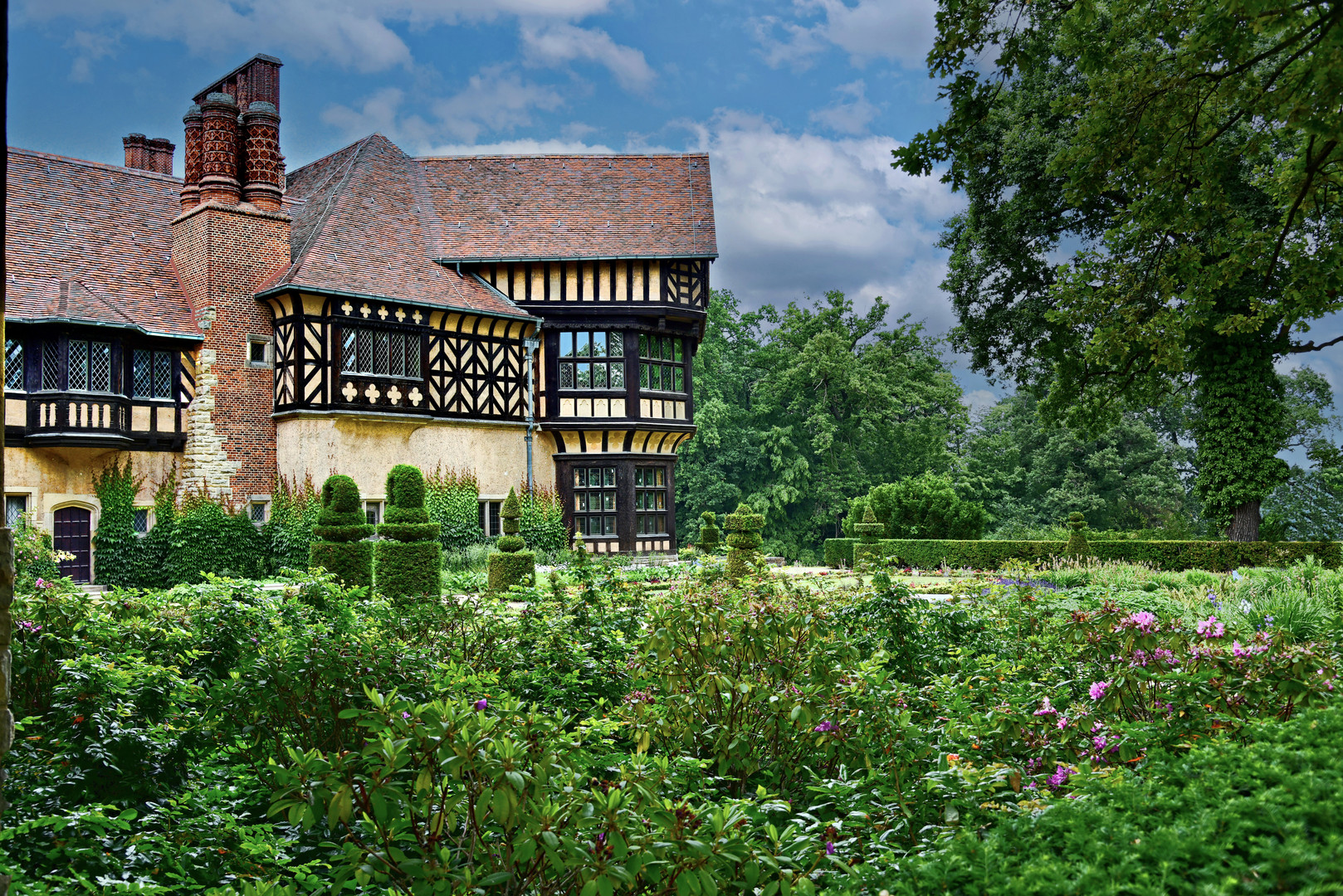 Potsdam, Neuer Garten: Schloss Cecilienhof, Prinzengarten -