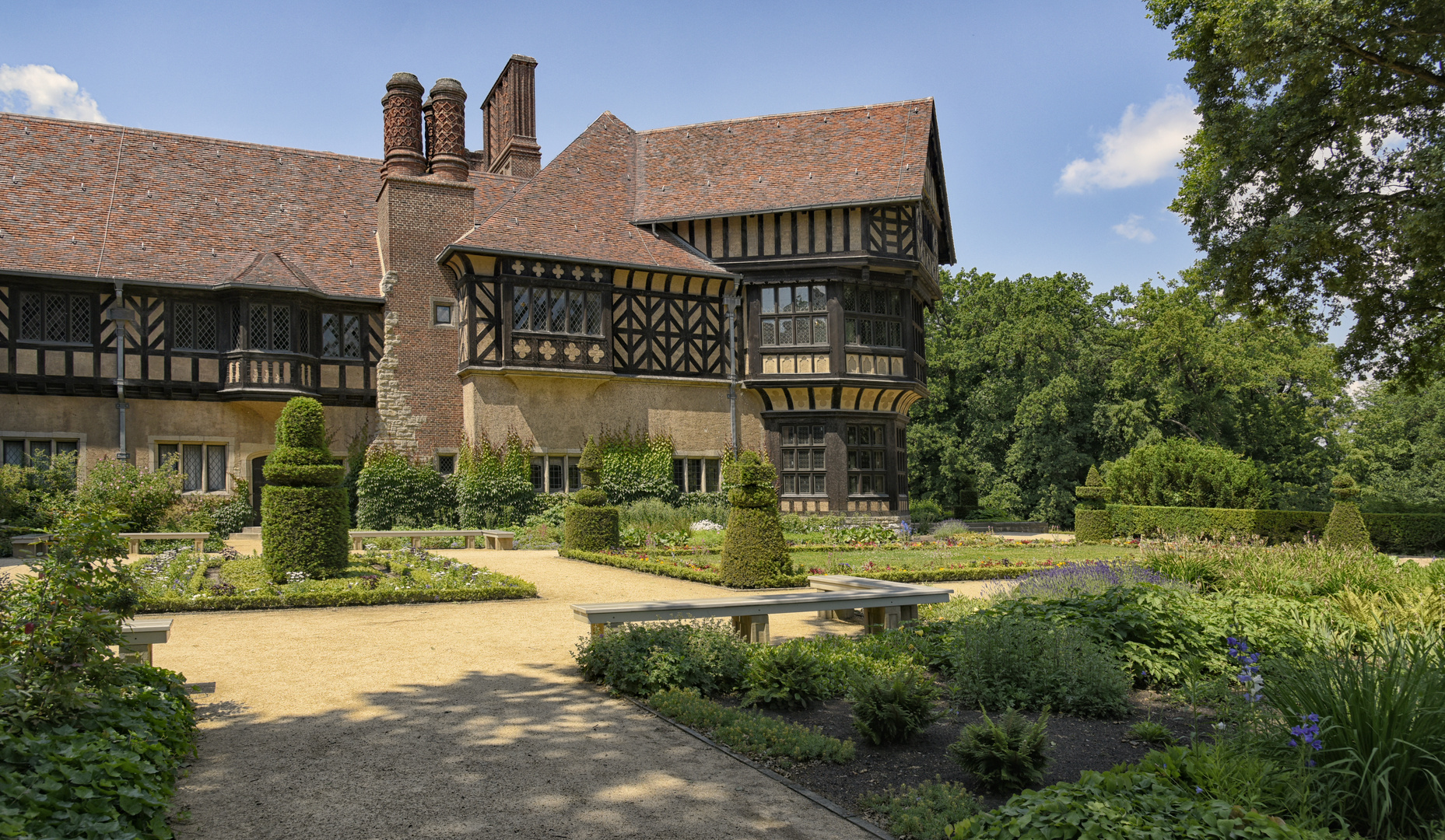 Potsdam, Neuer Garten: Schloss Cecilienhof, Prinzengarten -