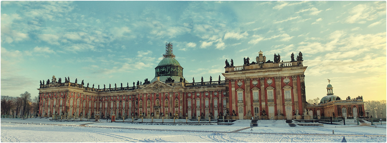 Potsdam, Neues Palais in der Wintersonne