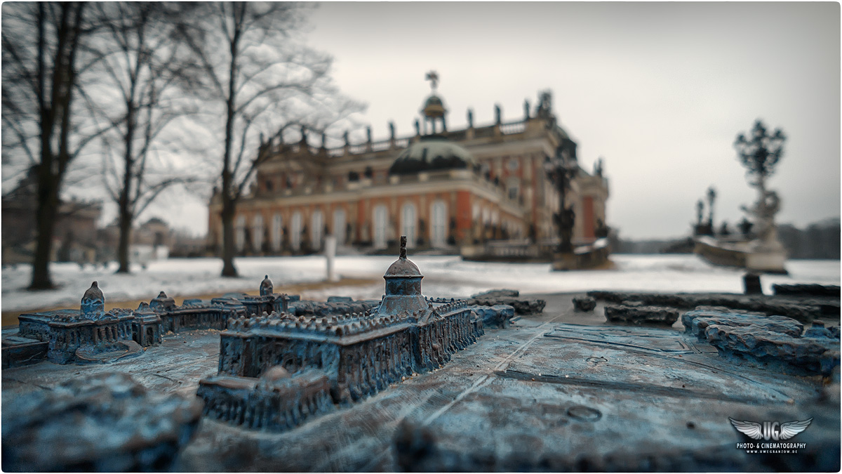 Potsdam, Neues Palais - Modell & Original