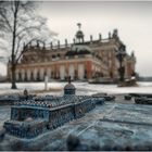 Potsdam, Neues Palais - Modell & Original