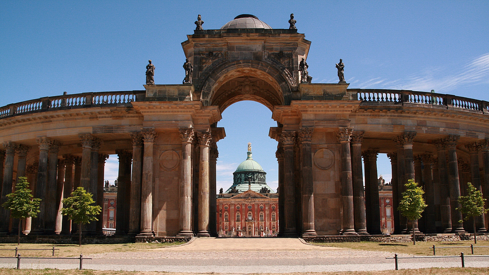 Potsdam Park Sanssouci Kolonnade Neues Palais