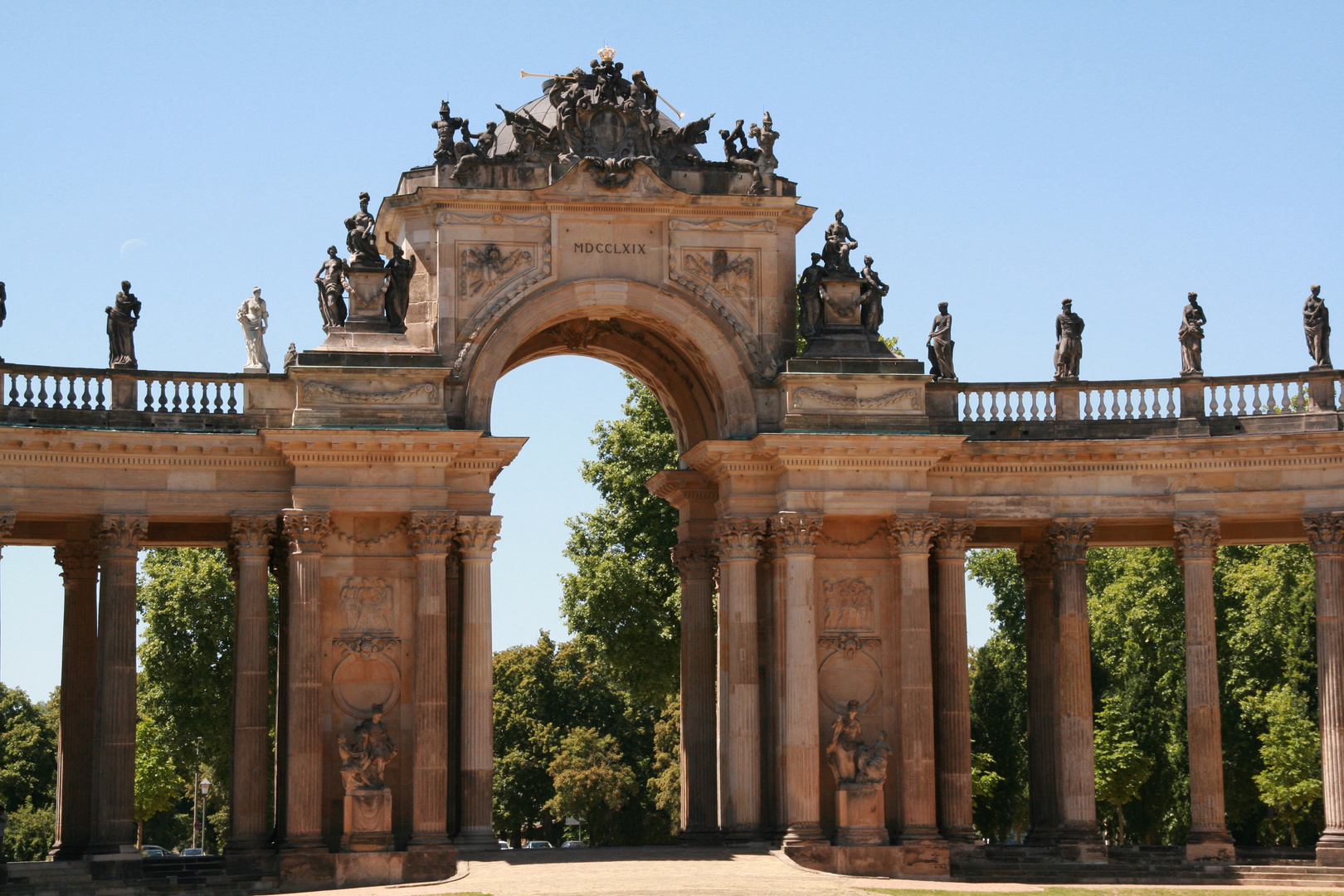 Potsdam Park Sanssouci Kolonnade Triumphtor