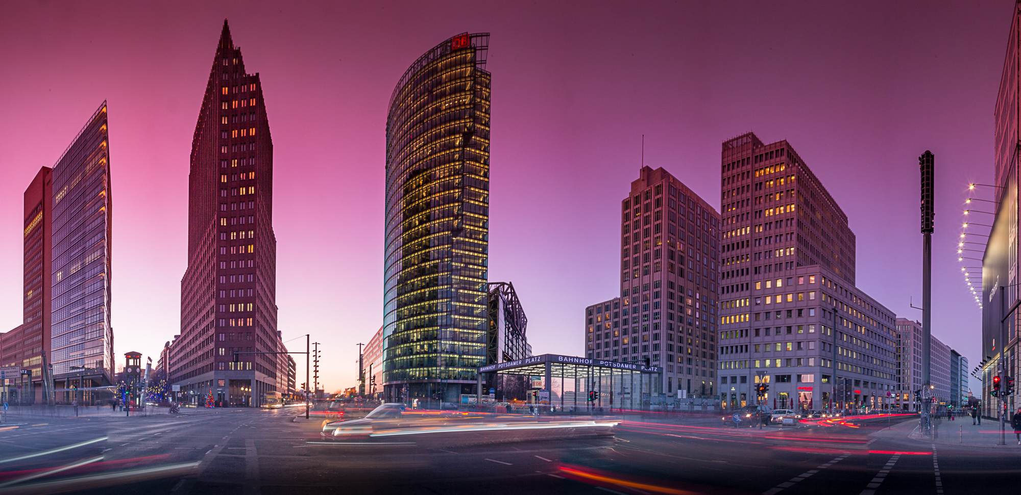 Potsdamer Platz 180° Pano mit Orange & ND-Filter