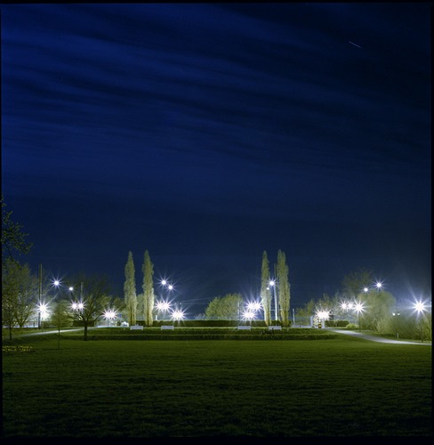 Potsdam/Freundschaftsinsel bei Nacht