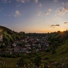 Pottenstein im Sonnenuntergang