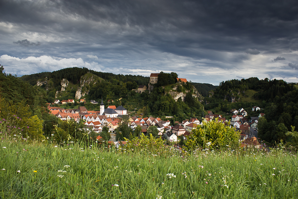 Pottenstein in der Abendsonne