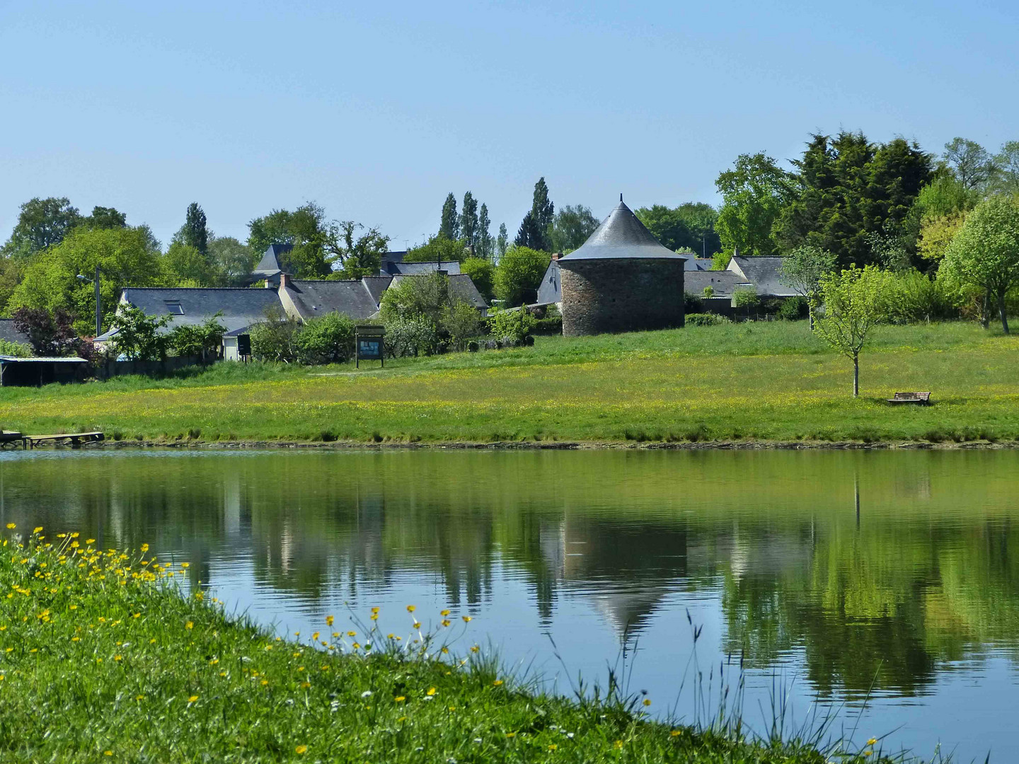 Pouancé, l'étang