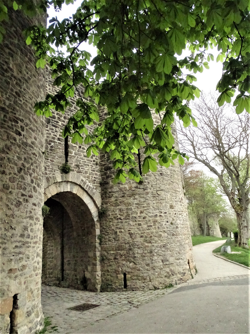 Pour cause de coronavirus , au bas des remparts