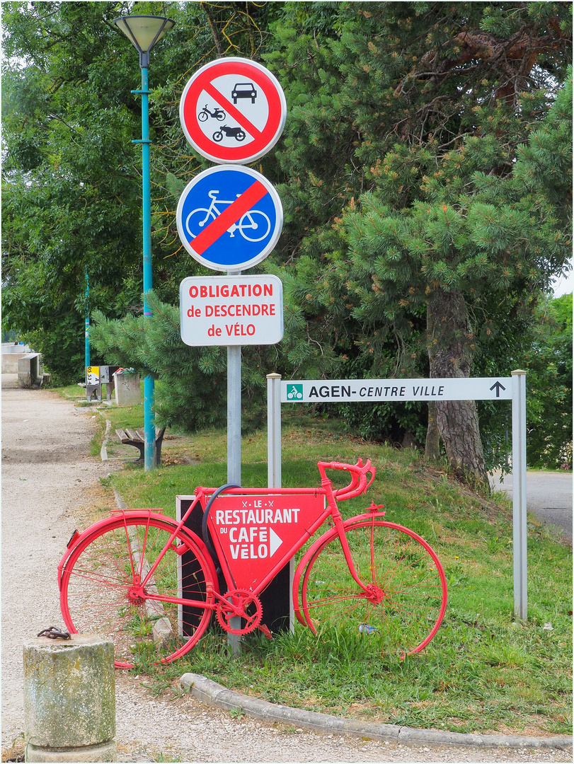 Pour prendre des forces avant la traversée du pont canal