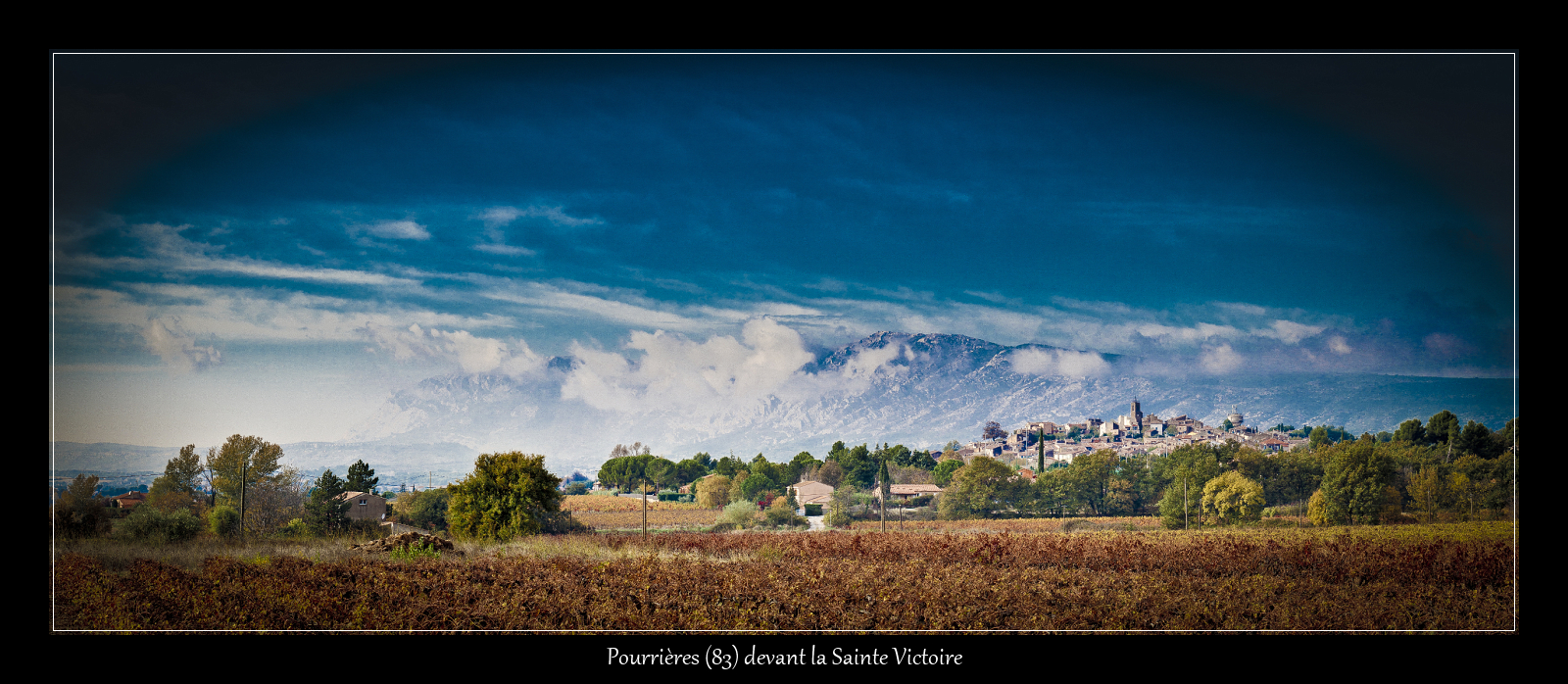 Pourrières devant la Sainte Victoire