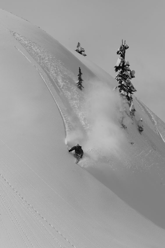 powder turn in mt baker