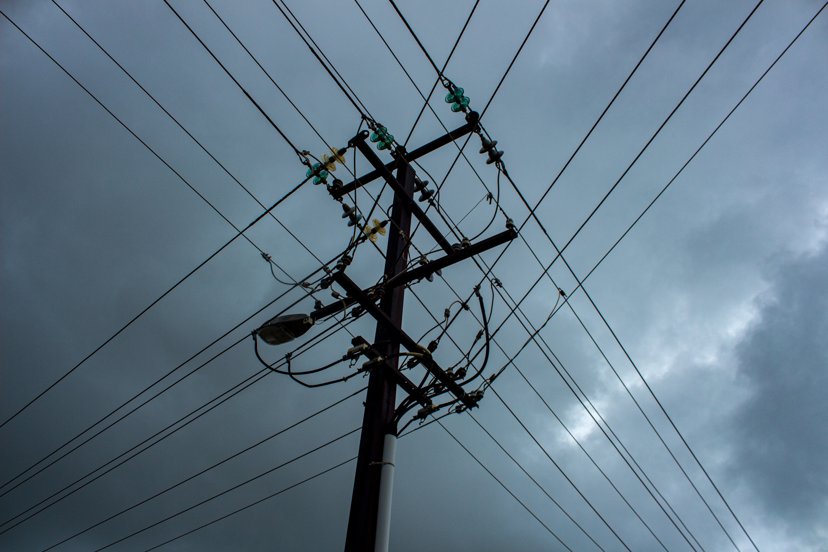 Powerpole With Streetlight