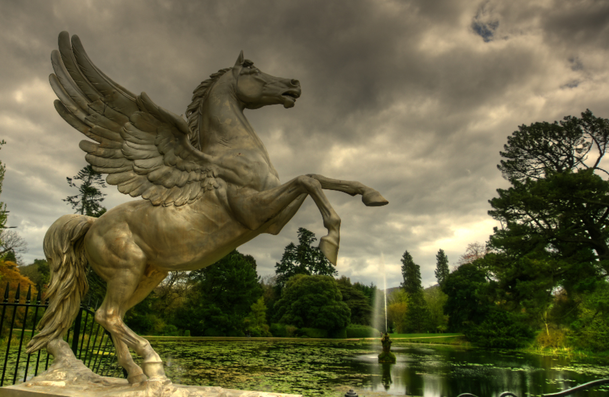 Powerscourt Garden, Enniskerry, Ireland (in Farbe)