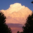 Powerwolke in der Abendsonne