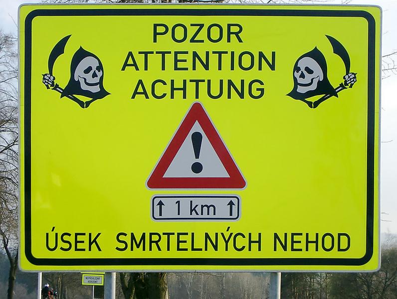 POZOR ATTENTION ACHTUNG