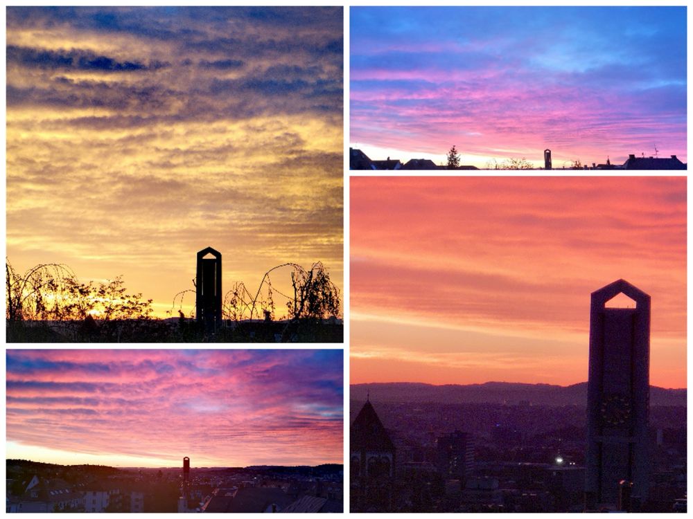 PP Collage Himmel sunrise p-21-14-_4er