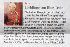 PP LIEBLINGE von BLUE TRAIN 19.06.15