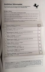 PP Stimmzettel DREIER-RENNEN Stgt p20-20-sw AKTUELL +3Fotos +Text