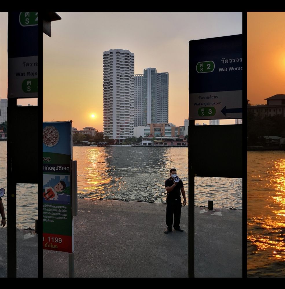 PP sunset Ansage; Hier Lang ! Bangkok P20-20-col