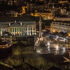 Praça de D. Pedro IV by night