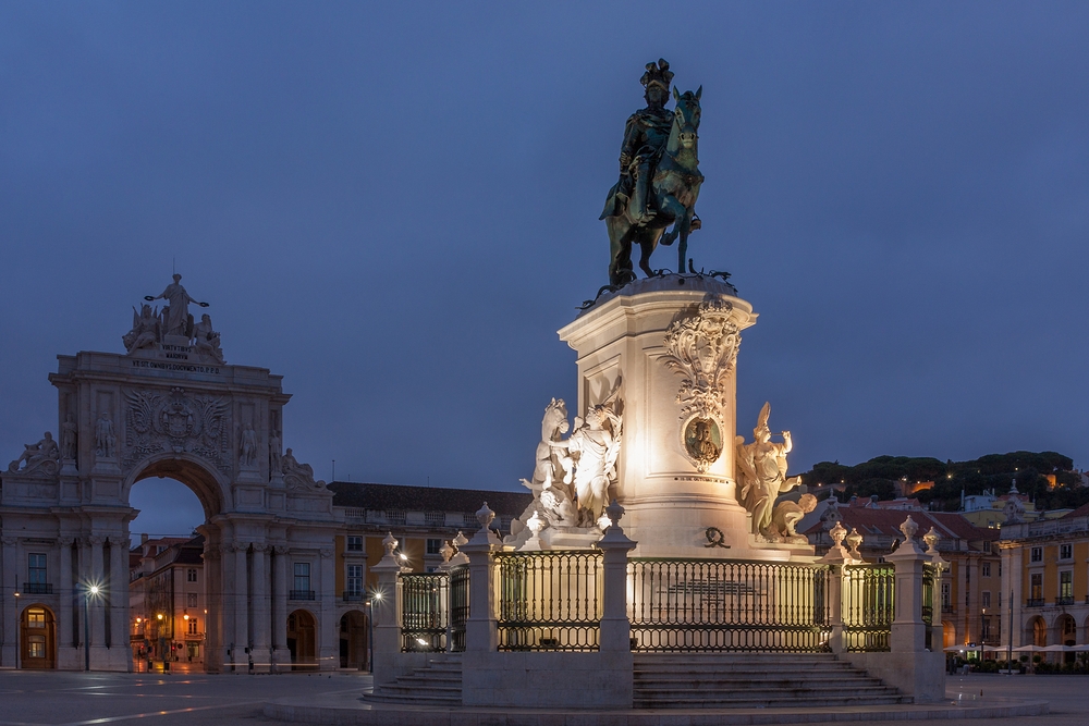 Praça do Comércio (Lisboa) / Reiterstatue Jose I.