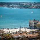 Praça do Comércio vom Castelo de São Jorge gesehen