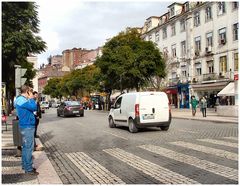 Praça do Rossio: Lisboa,  centro storico.