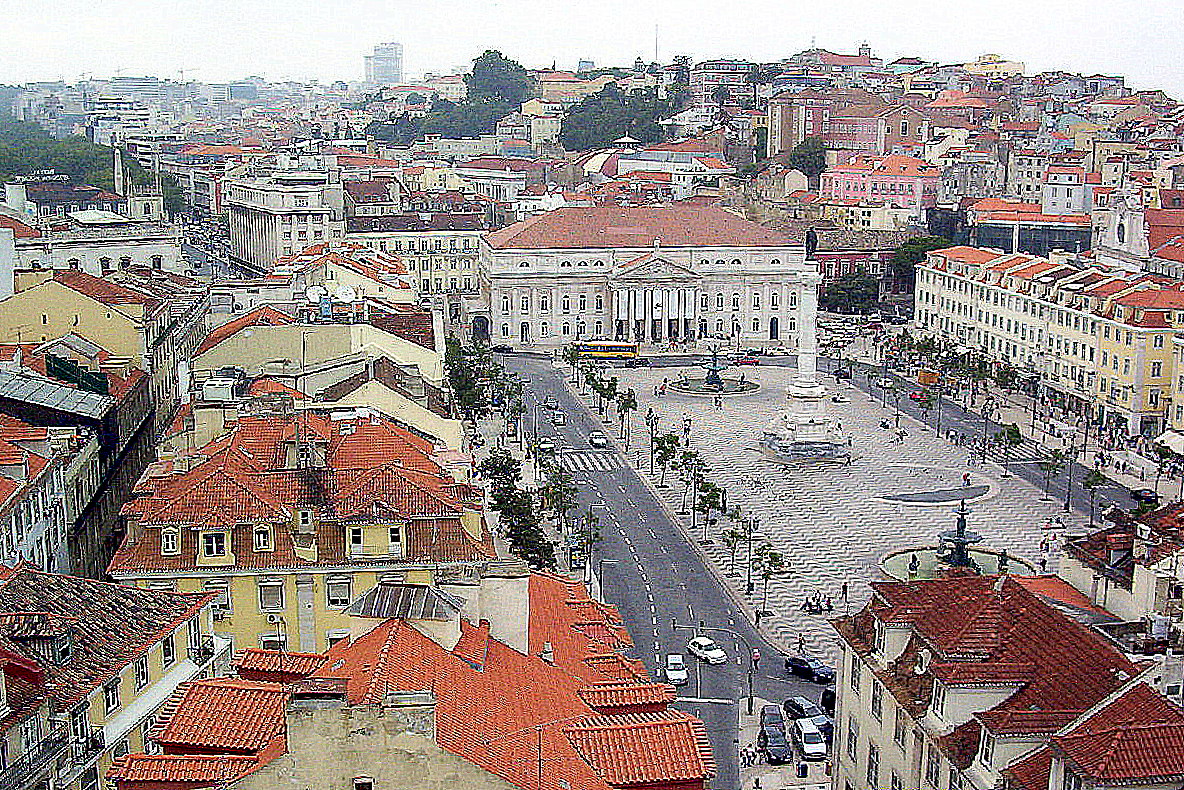 Praça do Rossio, Lisbonne, Portugal