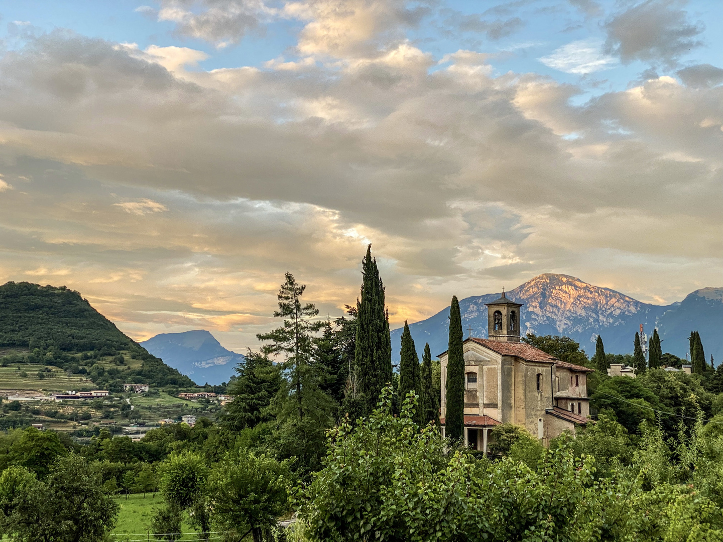 Prabione/Tignale - Abendstimmung mit Monte Baldo