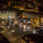 Praca de Dom Pedro IV (Rossio) by night