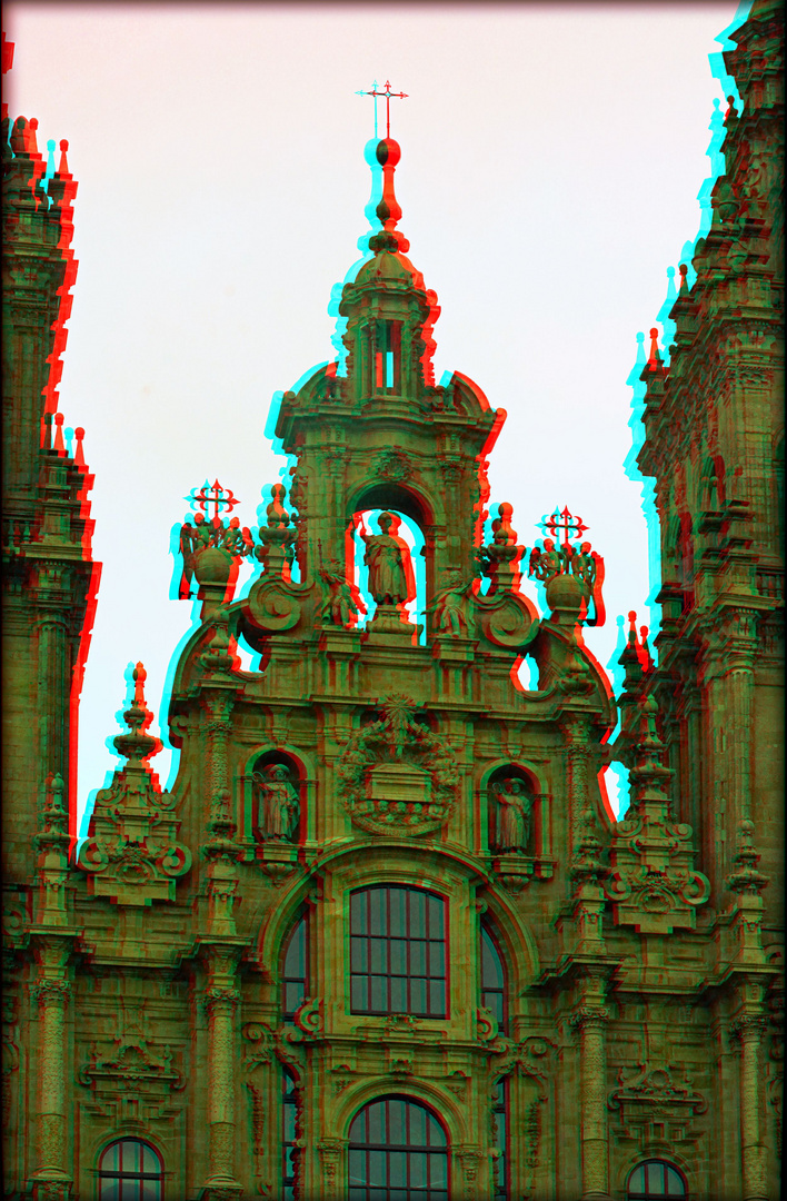 Prachtfassade   Compostela (3D-ANA-Cha)