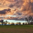 Prächtige Wolken am Abendhimmel