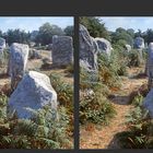 Prähistorische Steinreihen in Kerzerho, Bretagne