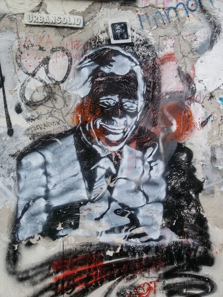 PRAESIDENT gesucht ? Streetart Prag - HASSPREDIGER ? S3-16col