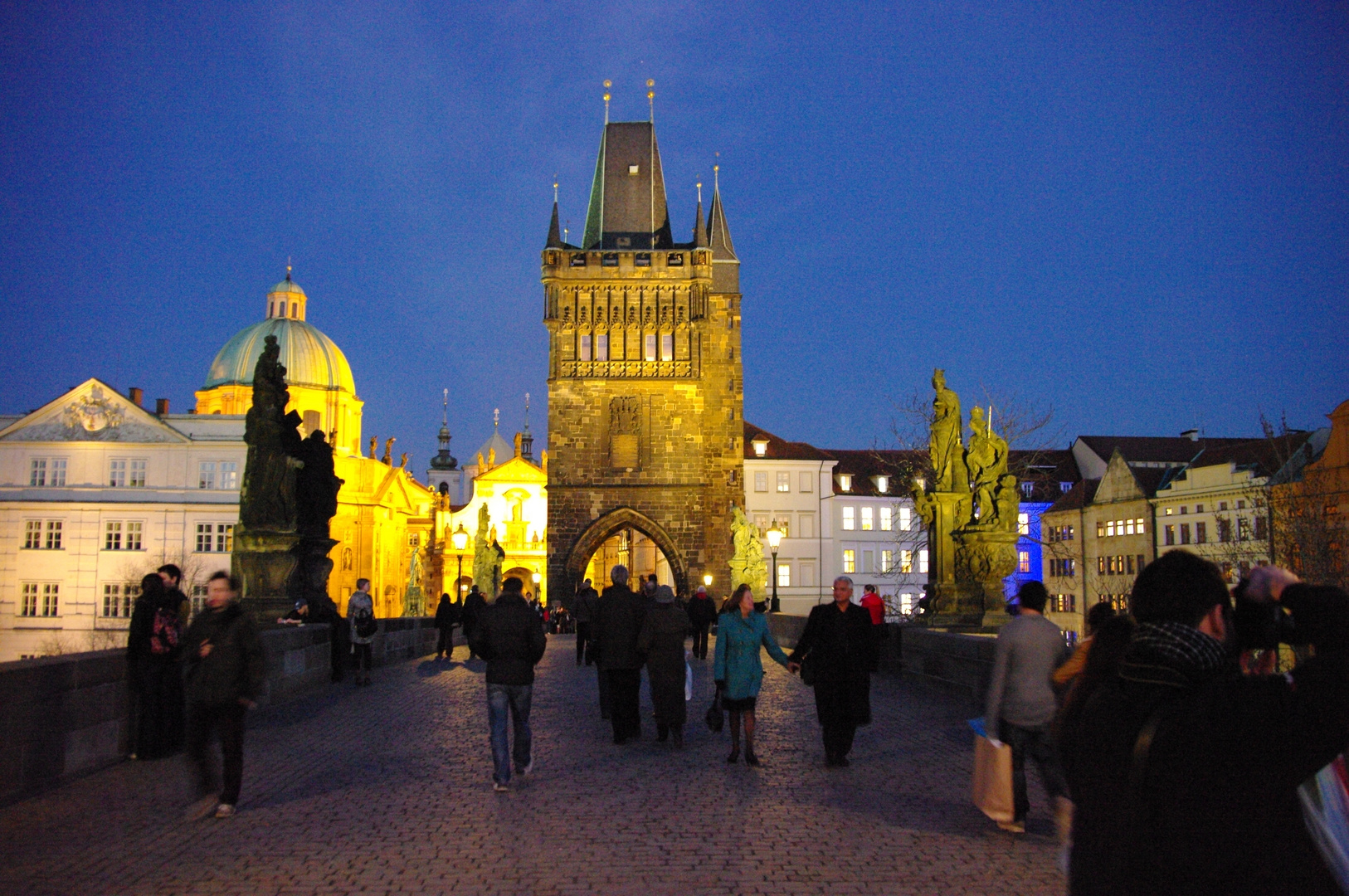 Prag 006 - Rundgang bei Anbruch der Nacht