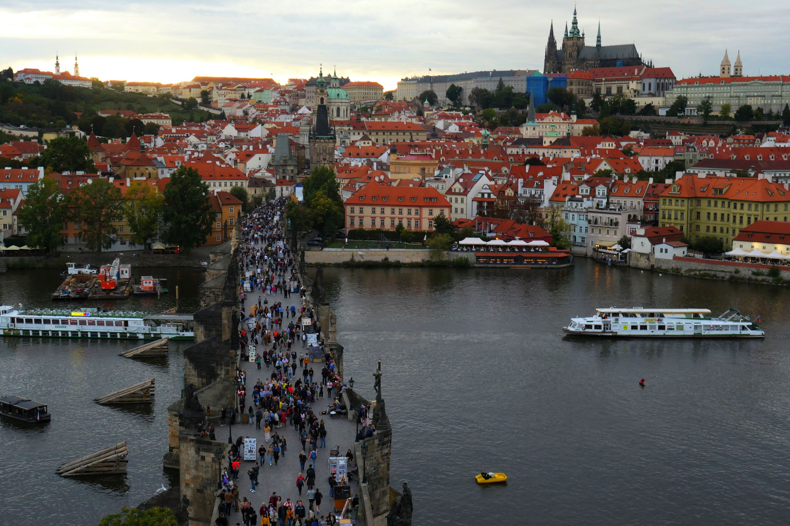 Prag 2019 - Blick von der Karlsbrücke