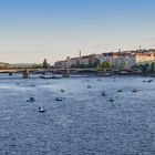 Prag - Abends an der Moldau