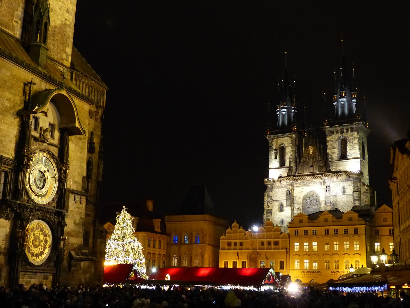 Prag, Altstadt bei Nacht