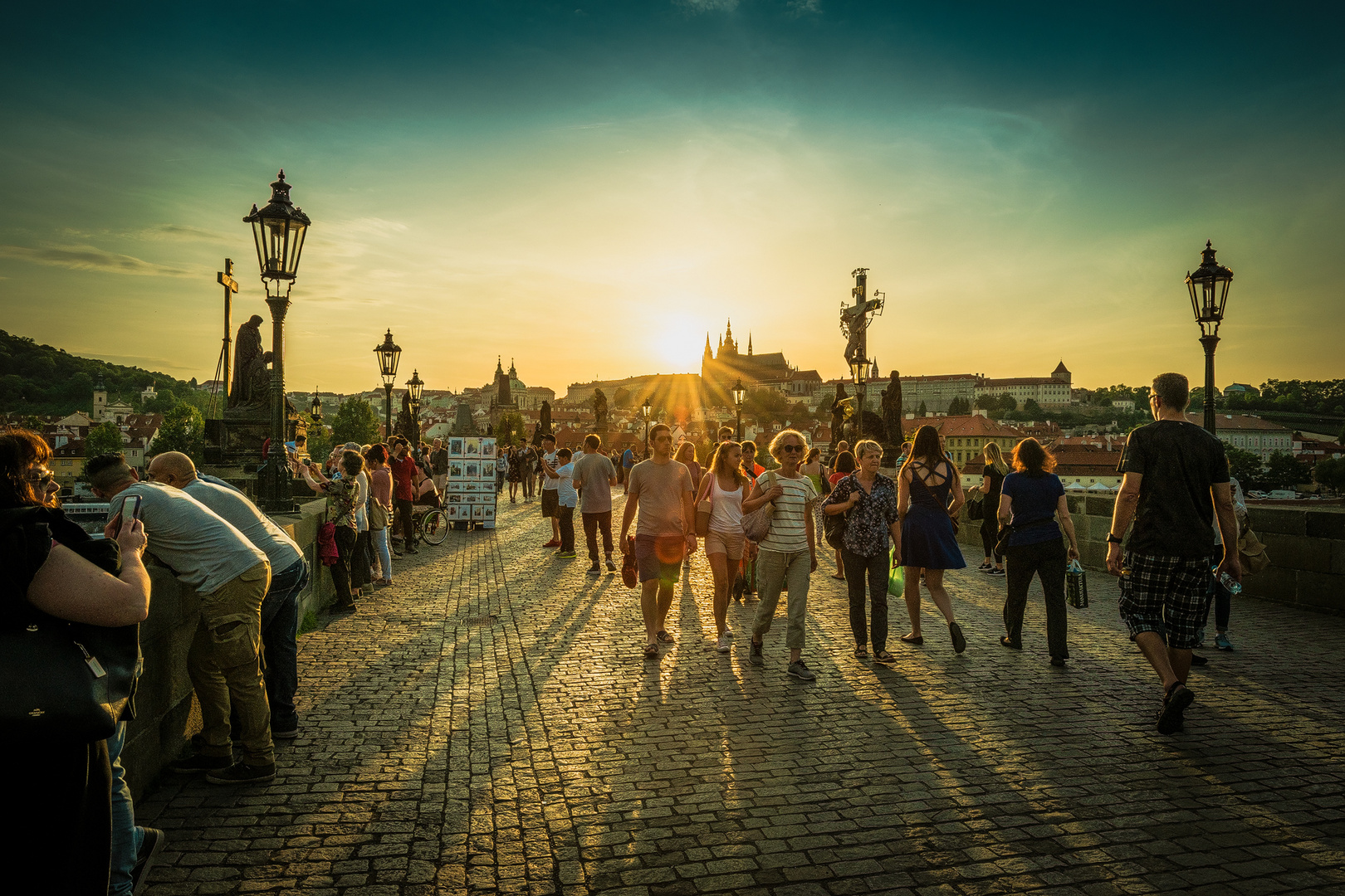 Prag-auf der Karlsbrücke