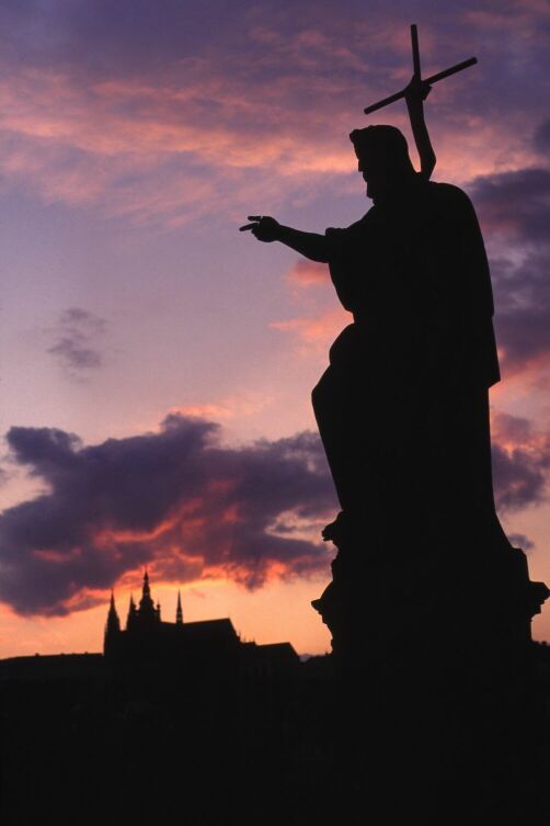 Prag, auf der Karlsbrücke