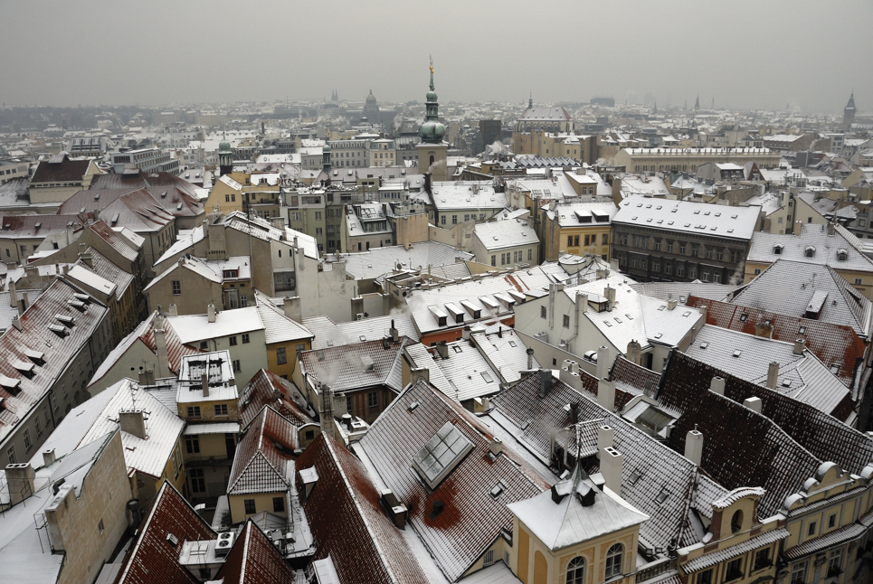 Prag bei trüben Wetter