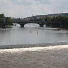 Prag : Blick auf die Brücke der Legionen