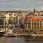 Prag ... Blick auf die Innenstadt