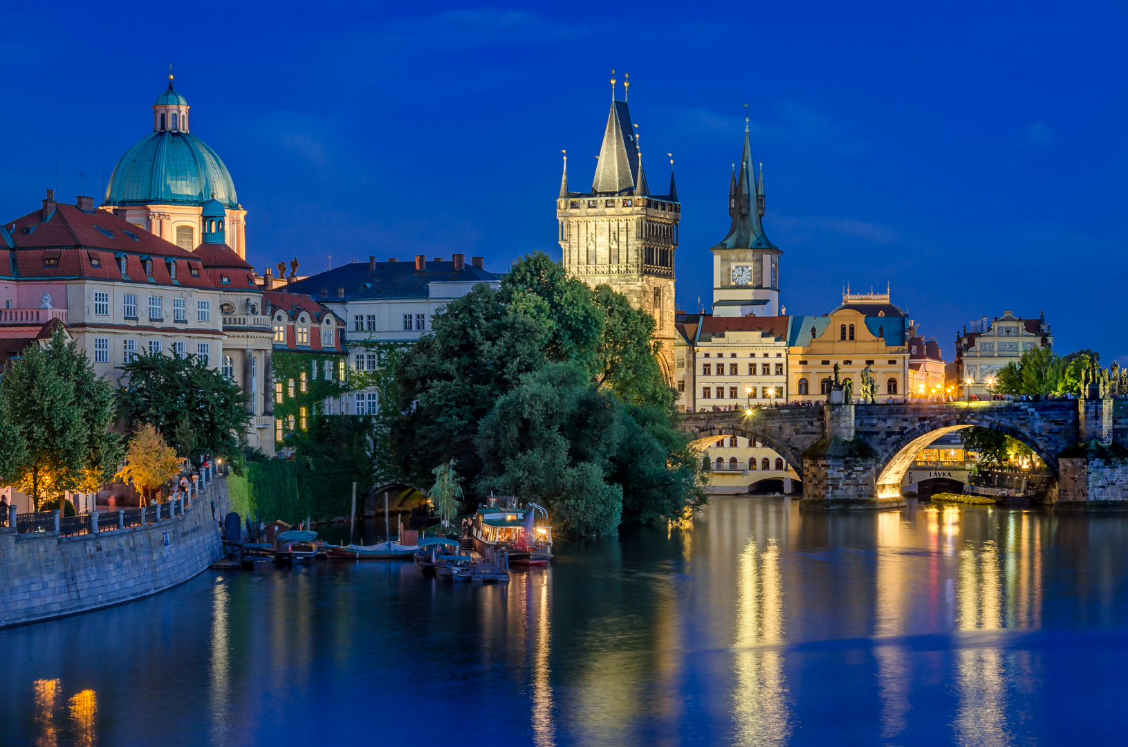 Prag - Blick auf die Karlsbrücke